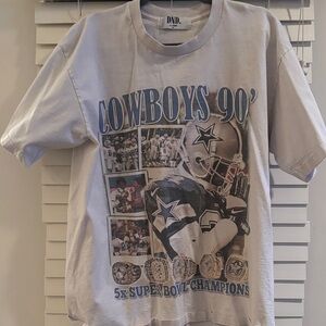 DND Cowboys 90' Graphic Tee - Light Gray